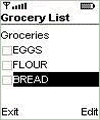 GroceryList